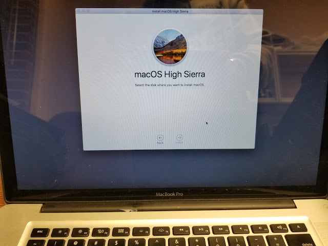 trying to install windows 7 on mac sierra